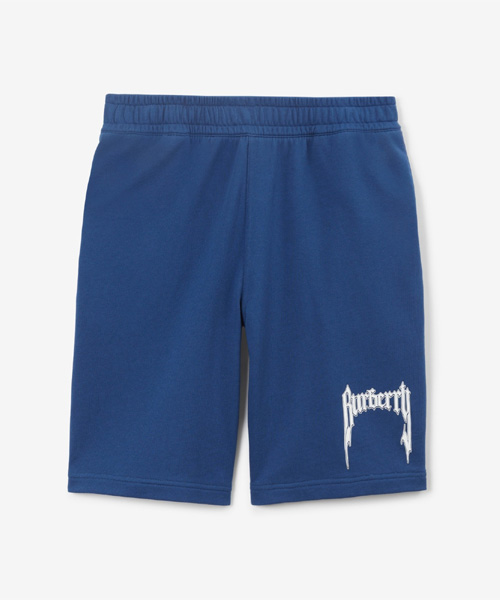 로고 프린트 코튼 쇼츠