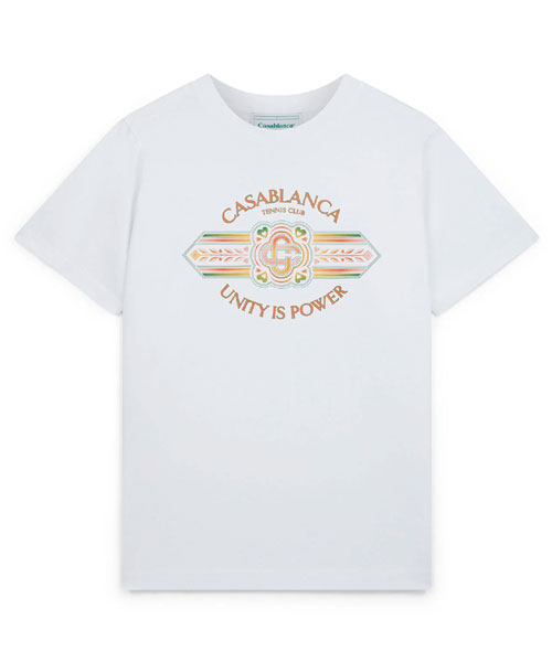 UNITY IS POWER 코튼 티셔츠