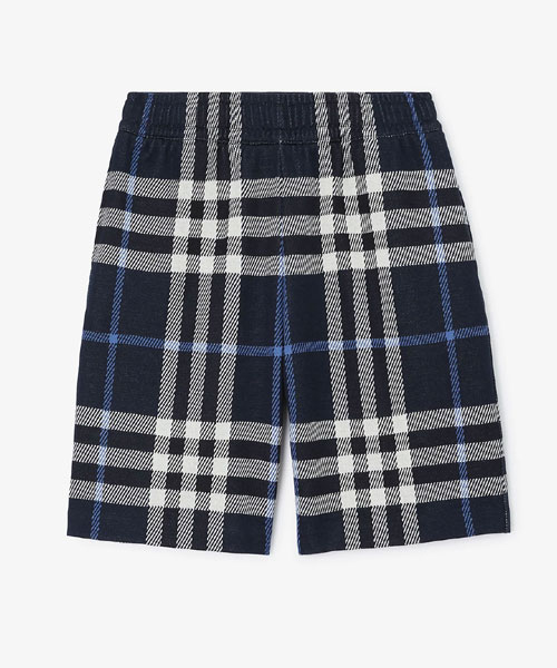 체크 코튼 쇼츠