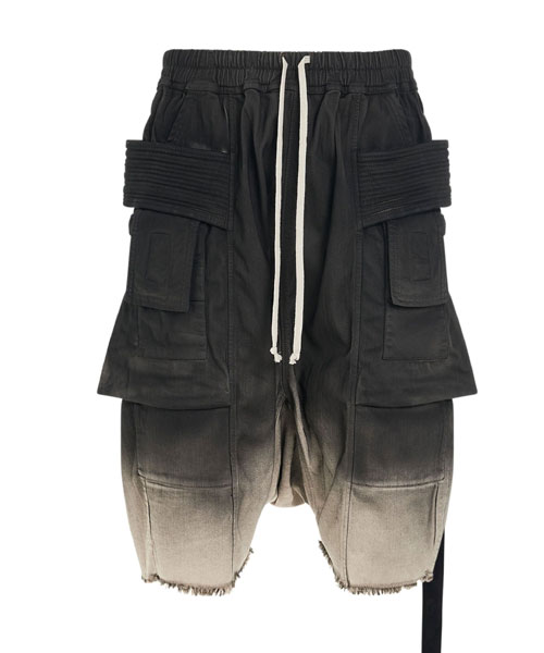 크리치 데님 카고 하프 팬츠