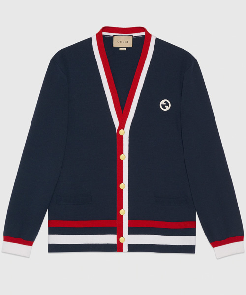 니트 울 가디건