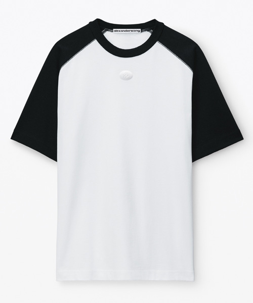 숏 슬리브 코튼 티셔츠