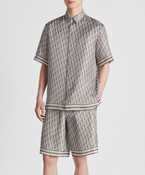 그레이 오가닉 실크 셋업