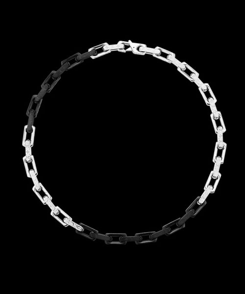 모노그램 체인 목걸이