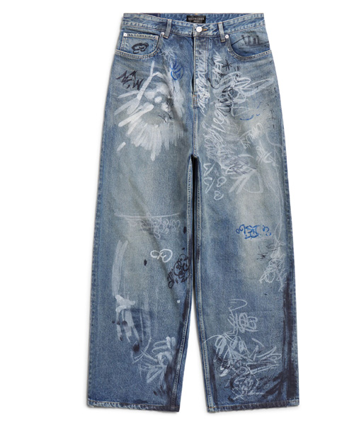 GRAFFITI BAGGY 데님 팬츠
