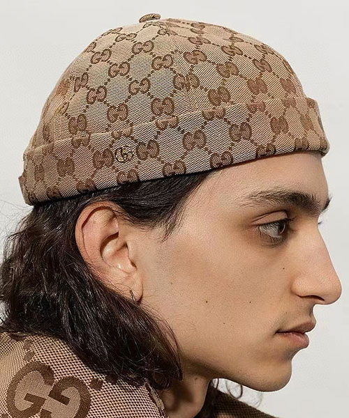 코튼 패브릭 GG 캡