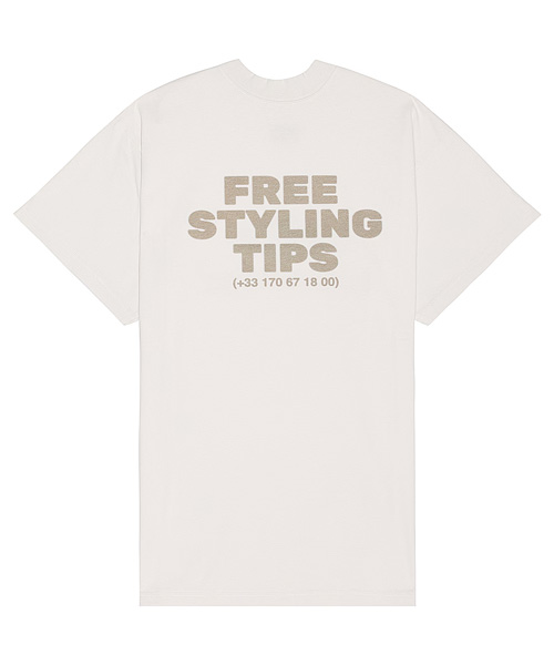 더블 프론트 코튼 티셔츠