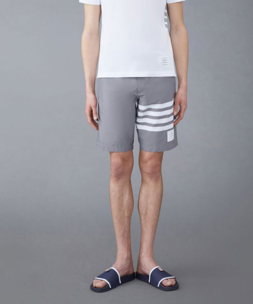 스윔 테크 4-바 드로스트링 웨이스트 보드 쇼츠