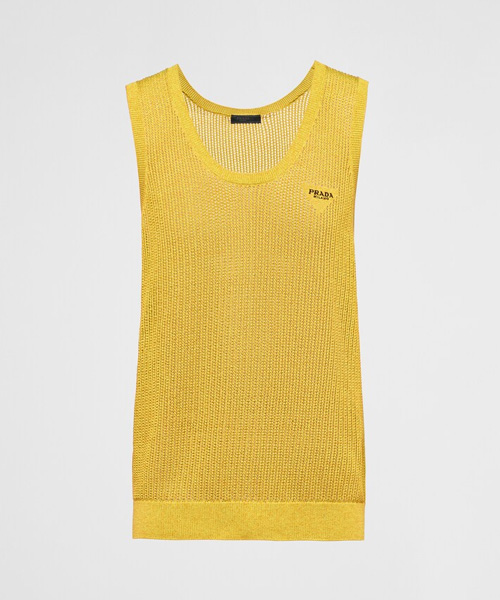 실크 & 코튼 메쉬 니트 나시