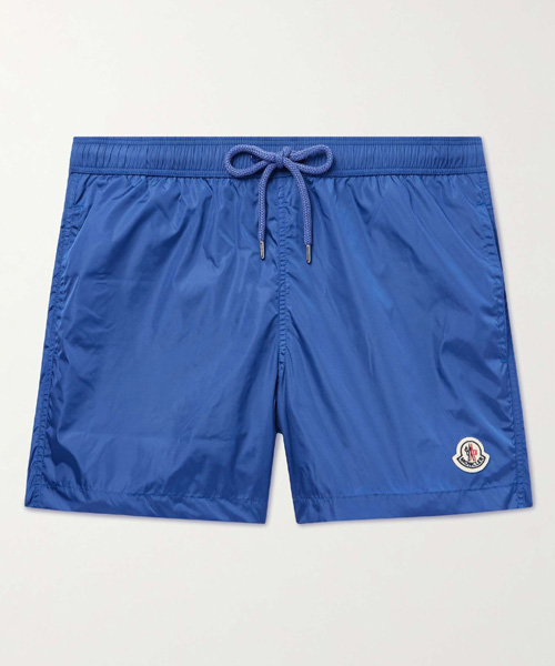 로고 패치 밴딩 스윔 팬츠