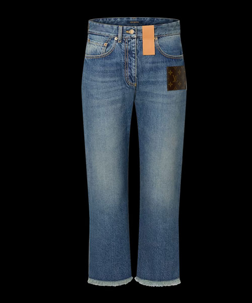 프레이드 헴 스톤워시 모노그램 패치 진