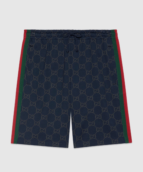 GG 로고 패턴 코튼 쇼츠