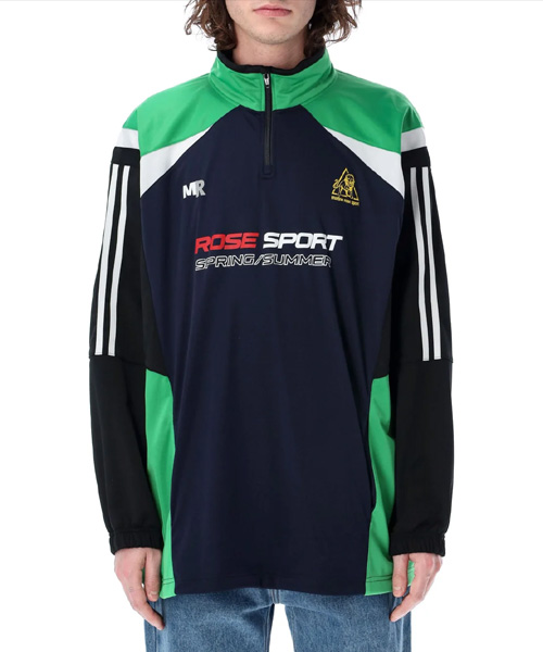 로즈 스포츠 하프 지퍼 스웨트셔츠