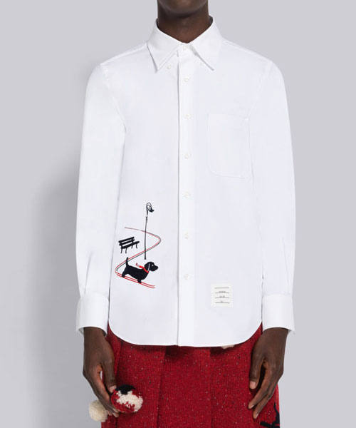 헥터 스키 엠브로이더리 셔츠