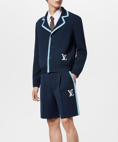 시그니처 니트 울 블루종