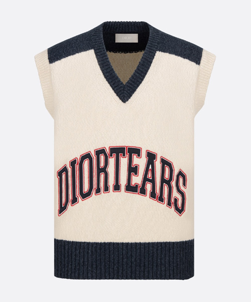 x DENIM디올 티어스 슬리브리스 스웨터