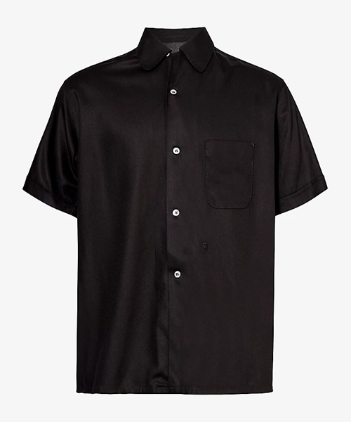 엠브로이더드 숏 슬리브 셔츠