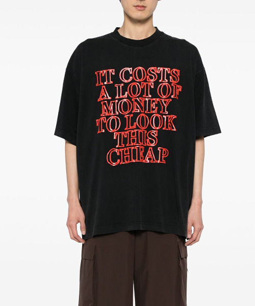 베리 익스펜시브 프린트 티셔츠