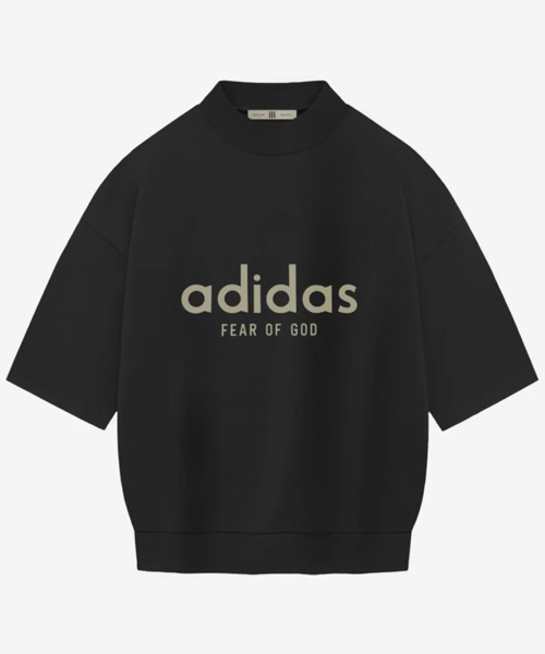 x ADIDAS애슬레틱스 헤비 저지 3/4 모크 티셔츠