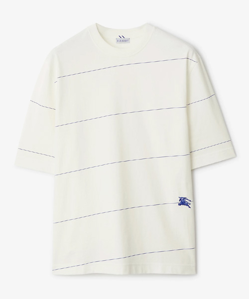 스트라이프 코튼 티셔츠