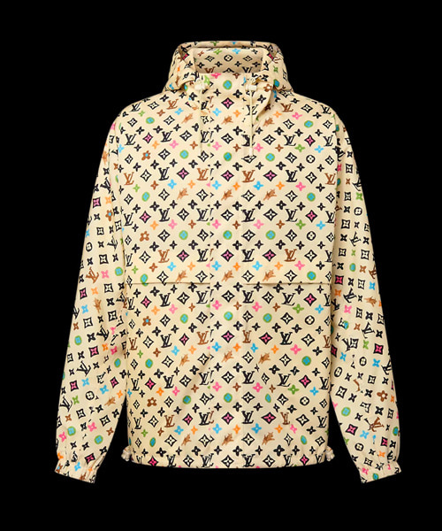 모노그램 프린트 윈드브레이커