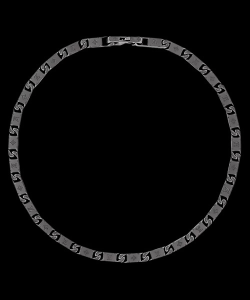 모노그램 타이드 업 목걸이