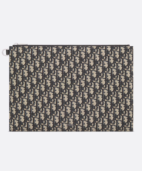 오블리크 자카드 A4 파우치