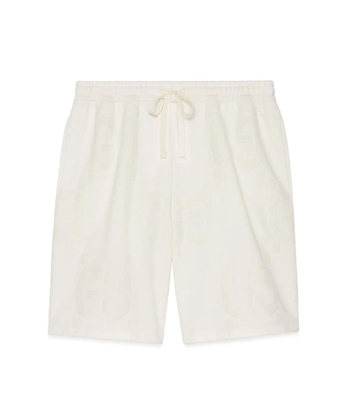 GG 프린트 코튼 쇼츠