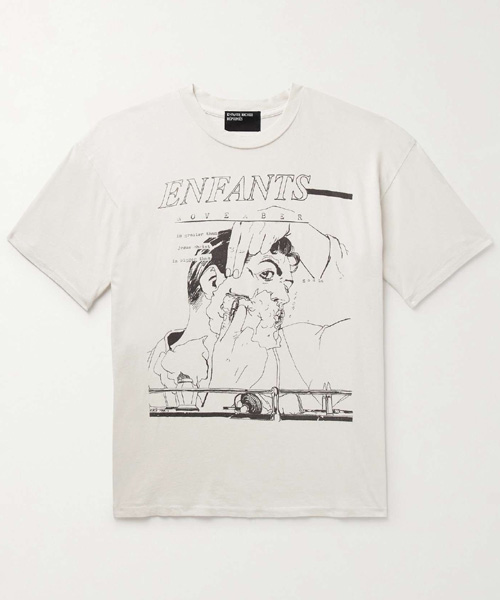 노벰버 프린트 울 저지 티셔츠