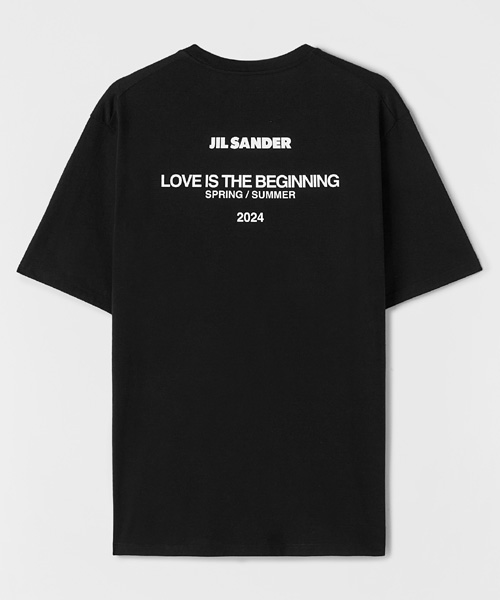 로고 프린트 코튼 티셔츠