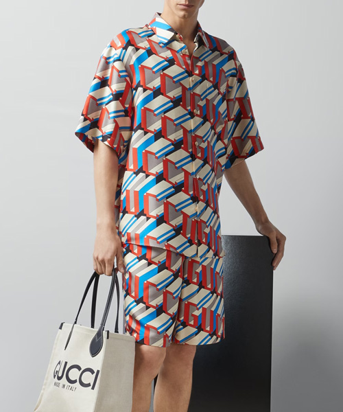 픽셀 프린트 실크 셋업