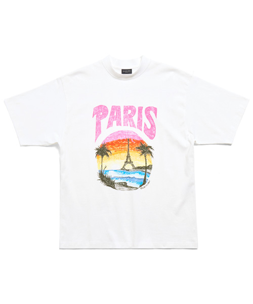 트로피칼 미디엄 핏 코튼 티셔츠