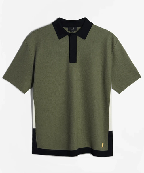 쓰리톤 코튼 폴로 셔츠