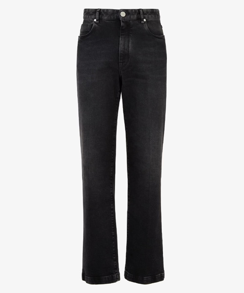 블랙 데님 팬츠