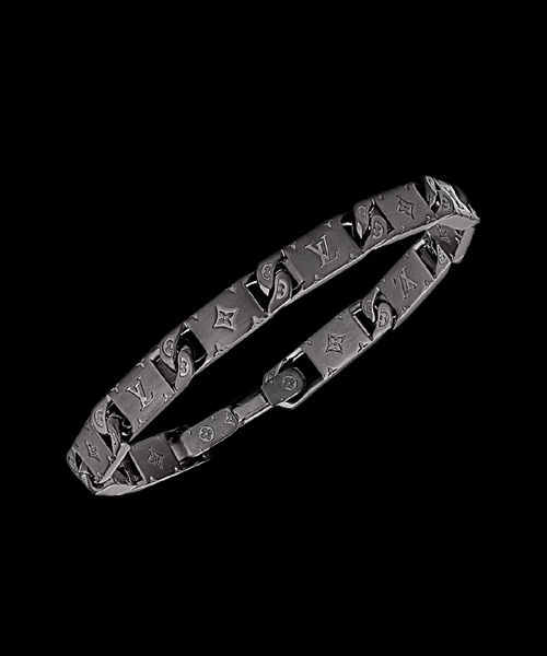 모노그램 타이드 업 팔찌