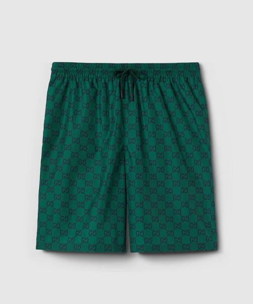 GG 프린트 나일론 스윔 쇼츠