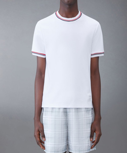 코튼 밀라노 스트라이프 티셔츠