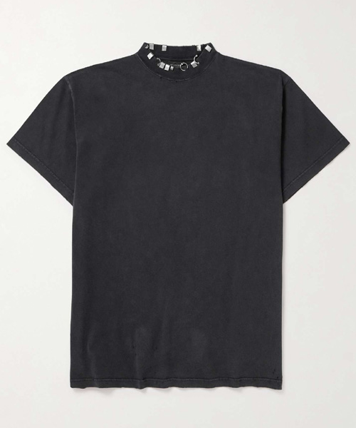 엠베쉬드 코튼 티셔츠