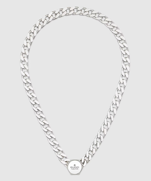 스텔링 실버 로고 네크리스