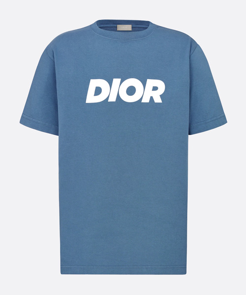 이탤릭 캐주얼 핏 티셔츠