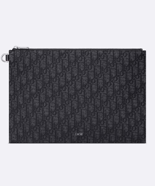 오블리크 자카드 A4 파우치