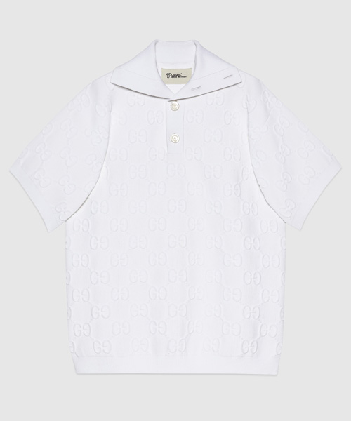 비스코스 자카드 폴로셔츠