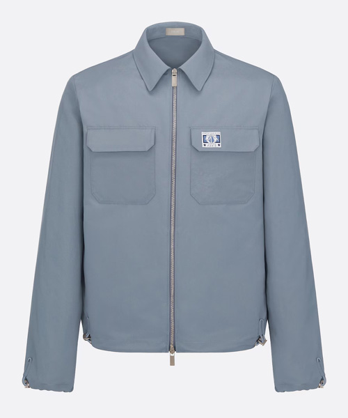 그레이 테크니컬 코튼 오로만 지퍼 자켓