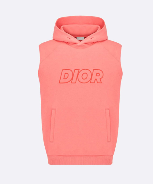 로고 자수 후디 코튼 베스트