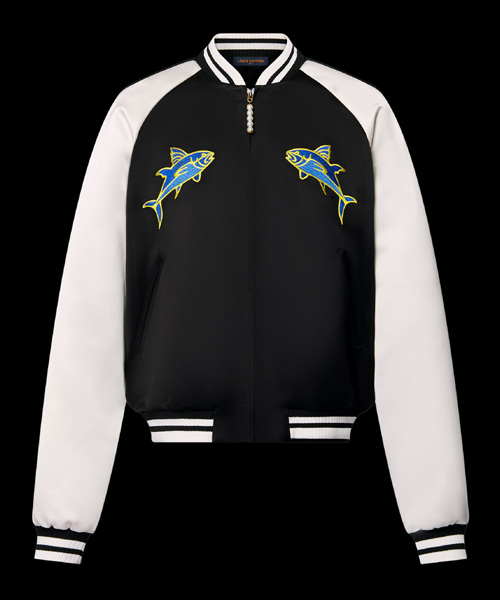 테크니컬 새틴 블루종 자켓