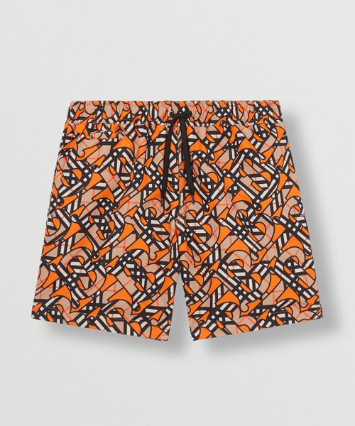 모노그램 프린트 쇼츠