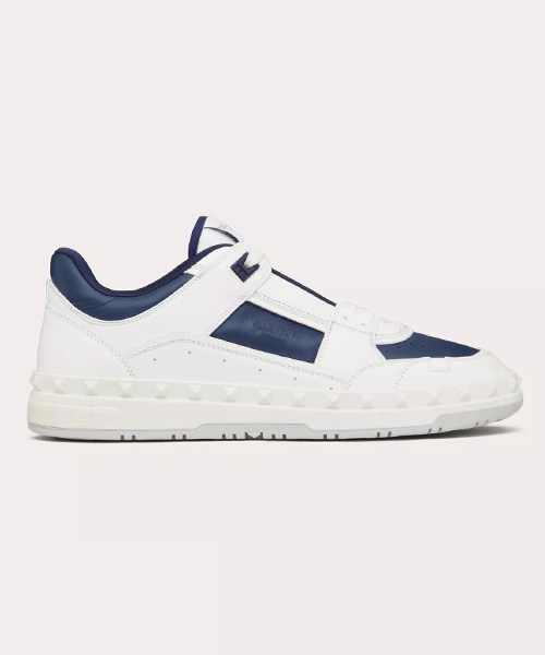 프리도트 송아지 가죽 로우탑 스니커즈