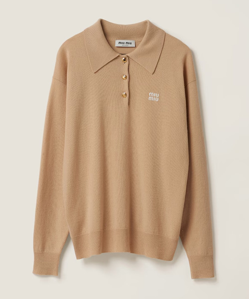 캐시미어 니트 폴로 셔츠