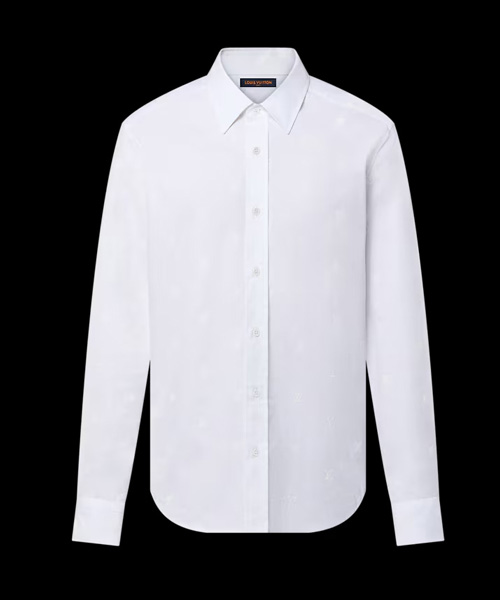 LV 블라종 프린트 롱 슬리브 코튼 셔츠