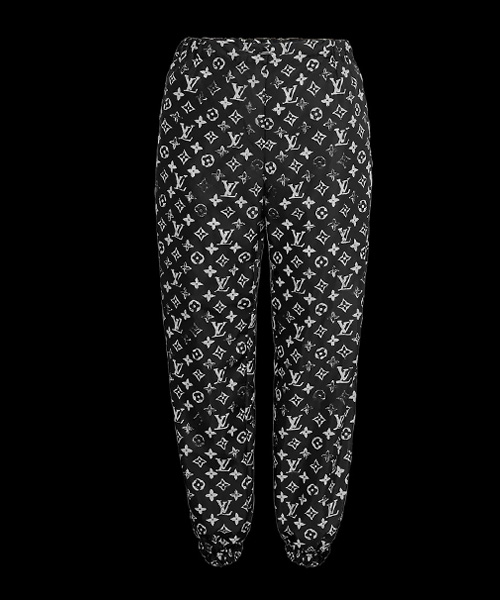 스텐실 이펙트 모노그램 조깅 팬츠